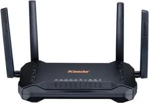 AC1200 Dual Band Gigabit WiFi Router, Long Range Wireless with High Gain 5dBi Antennas, Easy Setup via Smartphone (KW6516)