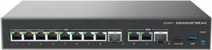 Grandstream Built-in IPPBX (10 Users, 4 Concurrent Calls) + Enterprise-Grade Firewall + VPN Router + 2 x 2.5 Gb, 10 x GigE Network Switch GS-GCC6011