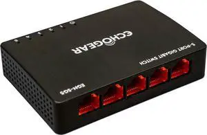 Echogear 5 Port Gigabit Ethernet Switch - Plug & Play Unmanaged Switch with Auto-Negotiation, Full Duplex Control, & Auto MDI/MDI-X - Expand Your Network with 5 10/100/1000 Ethernet Ports