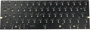 YMDK GH60 HHKB-Style Oni Hot Swappable Both Underglow Switch RGB VIA Programmable PCB Compatible with Tokyo 60