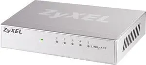 ZyXEL GS105B 5 Port Gigabit Ethernet Switch with Metal Housing & Green Energy Saving Technology