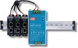 PoE Texas 3-Port 2.5 Gigabit PoE++ Injector with 90W Per Port, Up to 328 Ft - 10/100/1000/2500Mbps Wall Mount or DIN Rail Mount 802.3af/at/bt PoE Injector - Includes 48 Volt 240 Watt Power Supply