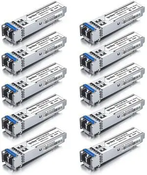ipolex 1.25G SFP Single Mode LC Transceiver, 1000Base LX Fiber SFP Module, 1310nm SMF, for Cisco GLC-LH-SMD, Ubiquiti UF-SM-1G, Meraki, TP-Link TL-SM311LS and More, 4 Pack