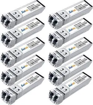 10G Gigabit Single Mode SFP+ LC Module,10G 1310nm SMF, up to 10 km, DDM,10GBase-LR Fiber Transceiver, Compatible with Cisco, Ubiquiti, Mikrotik,Netgear, Dlink,Linksys and More (10 Packs) 10G Gigabit Single Mode SFP+ LC Module,10G 1310nm SMF, up to 10 km, DDM,10GBase-LR Fiber Transceiver, Compatible with Cisco, Ubiquiti, Mikrotik,Netgear, Dlink,Linksys and More (10 Packs)