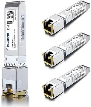 10GBASE-T SFP+ Transceiver, Multi-Rate 2.5/5/10G SFP+ to RJ45 Copper Module. for Cisco SFP-10G-T-S, Ubiquiti UniFi UF-RJ45-10G, Meraki, MikroTik S+RJ10, Netgear, D-Link, and More, 4 Pack