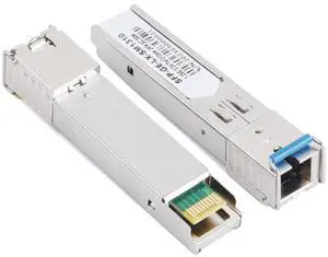 1/5/10Pair Gigabit Fiber SFP Module Fiber Transceiver - 1000M, 1.25G, SC Connector, 1310nm/1490nm/1550nm Single Mode AB Fit for Ethernet Switch (1 Pair, 120KM)