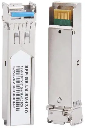 10Pairss 1.25G SFP Transceiver Single Mode LC 1310/1550nm 80km | 1.25Gbps, Bi-directional, Single-mode, Simplex, Hot-pluggable, Suitable for LC Fiber 10Pairss 1.25G SFP Transceiver Single Mode LC 1310/1550nm 80km | 1.25Gbps, Bi-directional, Single-mode, Simplex, Hot-pluggable, Suitable for LC Fiber