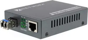Fast Ethernet Fiber Media Converter - UTP to 100Base-FX - LC Singlemode, 20km...