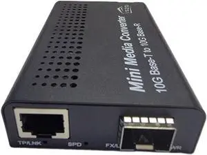 iszo 10G Media Converter, 10G SFP to RJ45, Fiber to Ethernet Converter, 10G Base-T SFP+ Ethernet Media Converter,1G/2.5G/5G/10G Adaptive,Support XGS-PON Stick was-110,MINI-SFPMC10G