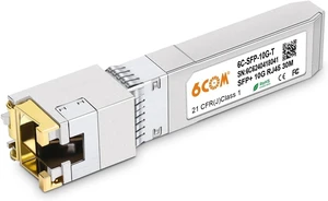 1.25G/2.5G/5G/10GBase-T SFP+ Transceiver, 10G SFP+ to RJ45 Copper Module 1.25G/2.5G/5G/10GBase-T SFP+ Transceiver, 10G SFP+ to RJ45 Copper Module