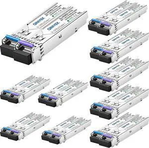 10 Pair of 1.25G SFP BIDI Module, 1000Base-BIDI WDM Transceiver, Tx1490nm/Rx1310nm for Cisco GLC-BX-20U, Cisco GLC-BX-20D,Ubiquiti, Mikrotik, D-Link, Supermicro, Netgear (SMF,20km,DDM) 10 Pair of 1.25G SFP BIDI Module, 1000Base-BIDI WDM Transceiver, Tx1490nm/Rx1310nm for Cisco GLC-BX-20U, Cisco GLC-BX-20D,Ubiquiti, Mikrotik, D-Link, Supermicro, Netgear (SMF,20km,DDM)