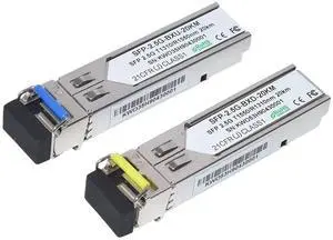 1 Pair 2.5G WDM 1310nm/1550nm LC Connector SFP Optical Transceiver