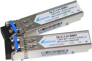 1.25G 1310nm 20km SM Single-Mode ESFP Fiber Transceiver(5 pcs)