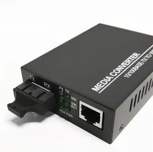 2 Pieces of photoelectric Converter 20KM1 Optical 1 Electrical 100M Dual Fiber Single Mode Fiber Optic transceiver