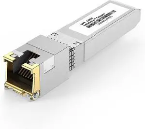 262Ft 10Gb SFP+ to RJ-45 Transceiver 80 Meters, 10 Gigabit SFP+ Copper Ethernet CAT6a Module [1-Pack]