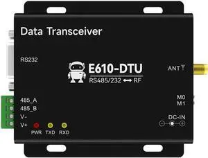 433MHz RS232 RS485 Wireless Digital Radio E610-DTU(433C20) 20dbm 6KM Unlimited High-Speed Continuous Transmission Temperature Compensated Crystal