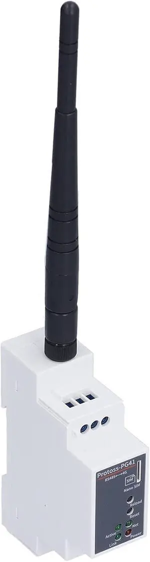 Ethernet Serial Server, RS485 to 4G DTU Rail Mounting CAT1 5 Mode 13 Frequency AC