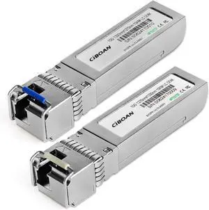 10G SFP+ Bidi Transceiver, LC Single-Mode Single Fiber Module, 1270nm/1330nm ,for Cisco , Meraki , Ubiquiti , Mikrotik, D-Link,and More ,DOM 10km (a Pair of)