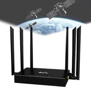 Ultra Link Free WiFi Router Unlimited Satellite Internet Anywhere, WiFi 6 Router Wireless Internet High Speed Smart Router, Routers for Wireless Internet (1PCS)