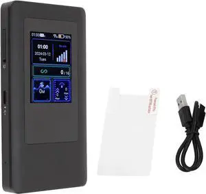 5G Mobile Hotspot, WiFi 6 Dual Band Portable Router with 4400mAh Battery for Travel Remote Work and Multi Device Connectivity