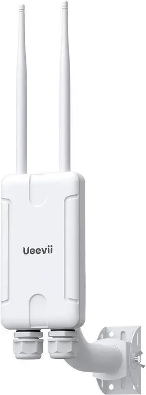 WiFi 6 Outdoor Access Point, AX3000 Dual-Band 2.4G/5G Extender, 656FT Wide Coverage, Includes Bracket & SFP Module, 48V POE Power, RJ45 & SFP Ports, IP67 Weatherproof Design