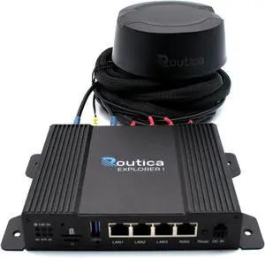 Explorer I - Wireless LTE Gateway Router, 4G Cellular Modem, RV WiFi Router with Advanced Features Trip Sharing, Alarm & Sentry, USB Media Server & More