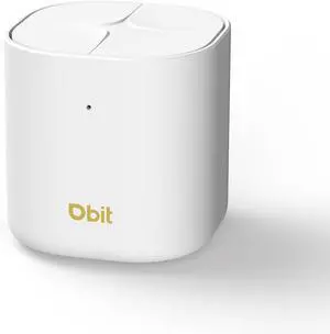 DBIT AX1800 WiFi 6 Whole Home Mesh Wi-Fi System, Dual-Band Coverage up to 2,100 sq. ft. and 150 Devices, Replaces Wireless Router and Extender, 2 Gigabit Ports per Unit, Easy Setup (D-MAX5, 1-Pack)
