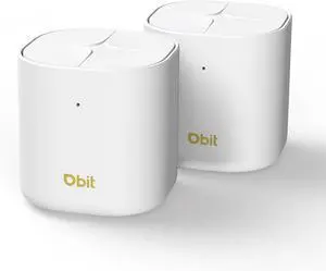 DBIT AX1800 WiFi 6 Whole Home Mesh Wi-Fi System, Dual-Band Coverage up to 4,000 sq. ft. and 150 Devices, Replaces Wireless Router and Extender, 2 Gigabit Ports per Unit, Easy Setup (D-MAX5, 2-Pack)