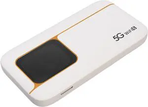 VBESTLIFE 5G Mobile Hotspot, Portable WiFi 6 Hotspot for Travel, Double Band WiFi, Router with Sim Card Slot, Connect Up to 16 Devices for Home