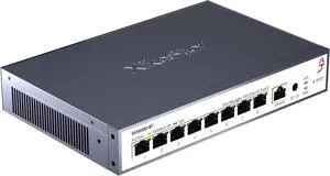 L3 Managed 8 Port 10G Ethernet Switch, 10Gb Network Switch with 8X RJ45 Ports, DHCP/OSPF/BGP/RIP/VLAN/ACL/LACP/ARP/IGMP Supported, Built-in Smart Fan, Desktop/Wall-Mount