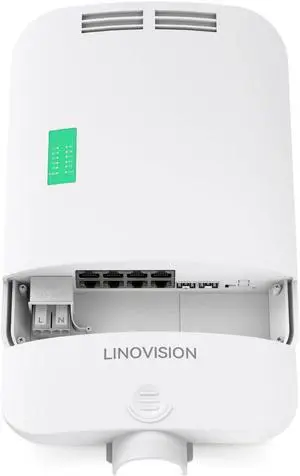 LINOVISION Outdoor 8 Ports Full Gigabit PoE Switch with 2 SFP Uplinks, L2 and Remotely Cloud Managed PoE Switch, Waterproof IP65, Total PoE Budget 140W