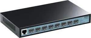8 Port 10G L3 Managed Switch, 8X10G SFP+ Interface, Link Aggregation/QoS/VLAN/IGMP, Wall Mounted Fanless 10Gb SFP Network SwitchSFPPorts Only,Transceiver is NOT Included