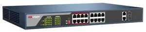 DS-3E0318P-E 16 POE Switch 16x10/100Mbps Auto-MDIX PoE Ports 16-Ports Unmanaged 16 PoE Switch for CCTV Camera