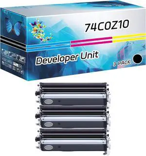 74C0Z10 Developer Unit Compatible for Lexmark C4150 CS720de CS720dte CS725de CS725dte CX725de CX725dhe CX725dthe Printers (3 Pack Black)