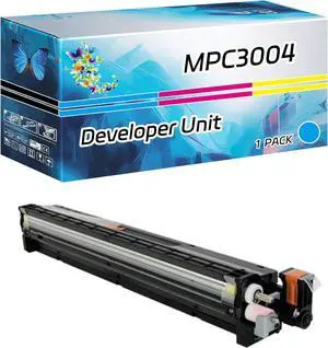 MPC3004 Developer Unit Compatible for Ricoh MP C3004 MP C3004ex MP C3504 MP C3504ex Printers, High Yield 260000 Pages, with Chip High-Definition Printing (1 Pack Cyan)