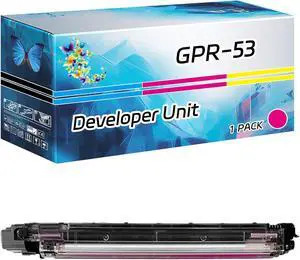 GPR-53 Developer Unit Compatible for Canon imageRUNNER Advance C3325i C3330i C3525i C3525i II C3525i III Printers, High Yield 240000 Pages, with Chip High-Definition Printing (1 Pack Magenta)