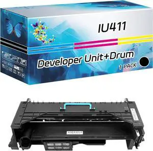 IU411 Developer Unit+Drum Unit Compatible for Konica Minolta Bizhub 223 283 363 423 36 42 Printers, High Yield 80000 Pages, with Chip High-Definition Printing (1 Pack Black)