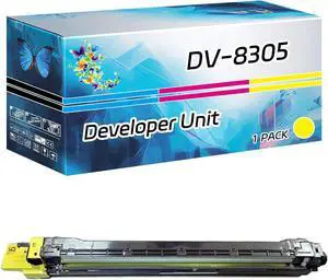 DV-8305 Developer Unit Compatible for Kyocera TASKalfa 3050ci 3051ci 3550ci 3551ci Printers, High Yield 50000 Pages, with Chip High-Definition Printing (1 Pack Yellow)