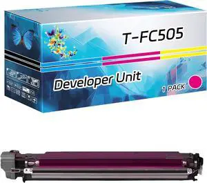 T-FC505 Developer Unit Compatible for Toshiba E Studio 2505AC 3005AC 3505AC 4505AC 5005AC Printers, High Yield 60000 Pages, with Chip High-Definition Printing (1 Pack Magenta)
