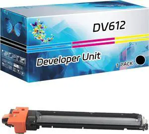 DV612 Developer Unit Compatible for Konica Minolta bizhub 552 652 C452 C552 C552DS C652 C652DS Printers, High Yield 200000 Pages, with Chip High-Definition Printing (1 Pack Black)