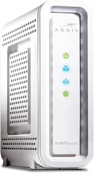 ARRIS (SB6190) - Cable Modem - Fast DOCSIS 3.0 32x8 Gigabit Cable Modem, For Comcast Xfinity, Cox, Spectrum and more, 1 Gbps Port, 800 Mbps Max Internet Speed, 2 Year Warranty - (No Built-in Wifi)