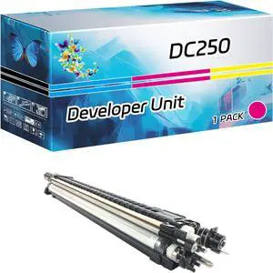 DC250 Developer Unit Compatible for Xerox DocuColor 240 242 250 252 260 WorkCentre 7655 7665 7675 7755 7765 Printers (1 Pack Magenta)