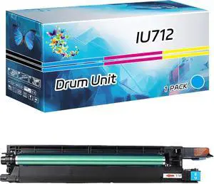 IU712 Drum Unit Compatible for Konica Minolta (Drum Assembly + Developer Tank) bizhub C659 bizhub C759 Printers, High Yield 120000 Pages, with Chip High-Definition Printing (Cyan)