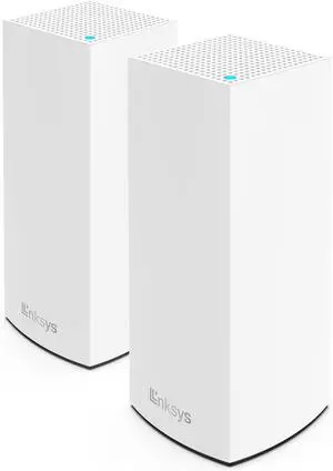 Linksys Atlas Pro 6 WiFi Router - AX5400 WiFi 6 Router - Dual-Band Mesh Wifi System - WiFi 6 Mesh Routers for Wireless Internet - Connect 60+ Devices, 5,400 sq ft, MX5502 2-Pk