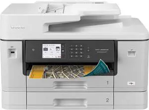 Brother MFC-J6940DW Wireless Color Inkjet All-in-One Printer | 500-Sheet Capacity | 11" x 17" Ledger Print, Copy, Scan, Fax | Fast 28ppm | Duplex, NFC, 3.5" Touchscreen | Works with Alexa