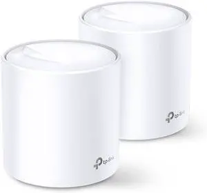 TP-Link Deco W3600 Whole-Home Mesh Wi-Fi 6 System, 2 Ports, Dual-Band 2.4 GHz/5 GHz