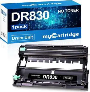 myCartridge Compatible DR830 Drum Unit Replacement for Brother DR830 DR-830 Drum forHL-L2460DW DCP-L2640DW HL-L2405W MFC-L2820DW HL-L2400D HL-L2480DW MFC-L2820DWXL Printer( Black 1 Pack,No Toner)