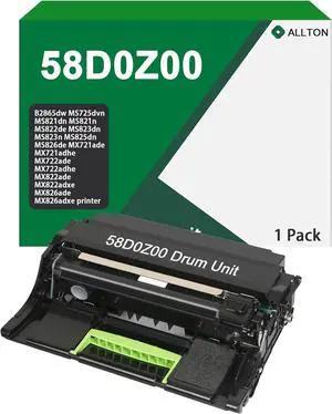 58D0Z00 Black Imaging Unit Compatible Lexmark 58D0Z00 Imaging Unit Replacement for Lexmark B2865dw MS821dn MS821n MS823dn MS825dn MS826de MS725dvn MX721ade MX722ade MX822ade MX826ade Printer(1-Pack)