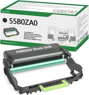55B0ZA0 Black Imaging Unit Compatible 55B0ZA0 Drum Unit Replacement for Lexmark MS331 MS331dn MS431dn MX331adn MX431adn B3340dw B3442dw MB3442adw XM1342 M1342 MB3442i Printer(1-Pack)