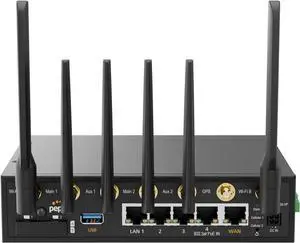 Peplink BR2 Dual-Cellular GPS Equipped 4G LTE Router | Auto-Switch Between Networks for Uninterrupted Internet | Rugged for Vehicles, Remote Sites & Business | AT&T, Verizon, T-Mobile Compatible